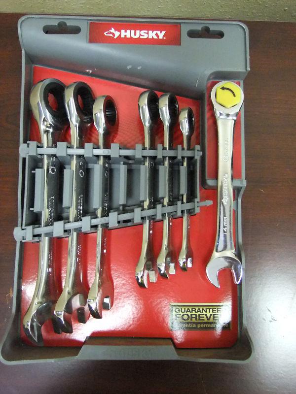  husky universal ratcheting wrench set 7 pieces 