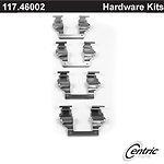 Centric parts 117.46002 front disc hardware kit