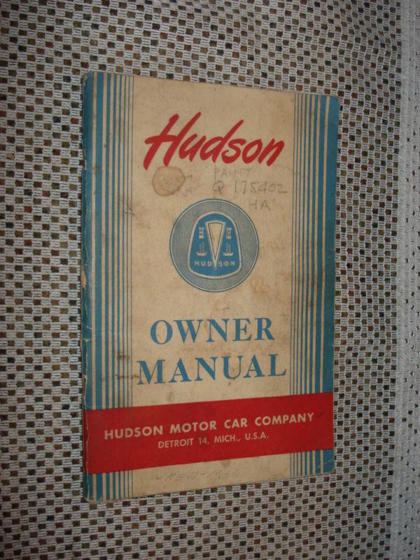 1948 hudson owners manual original glovebox book stepdn