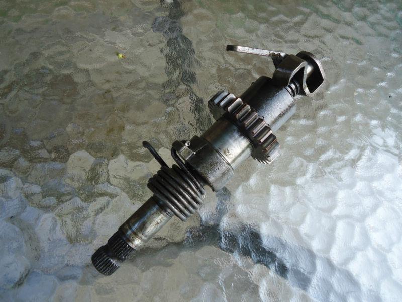 1971 honda  cb350 twin kickstart shaft gear kicker shaft gear