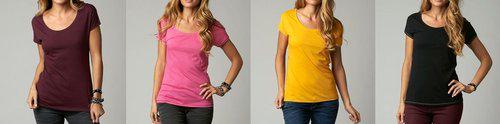 Fox racing womens hesitate scoop neck t-shirt 2013