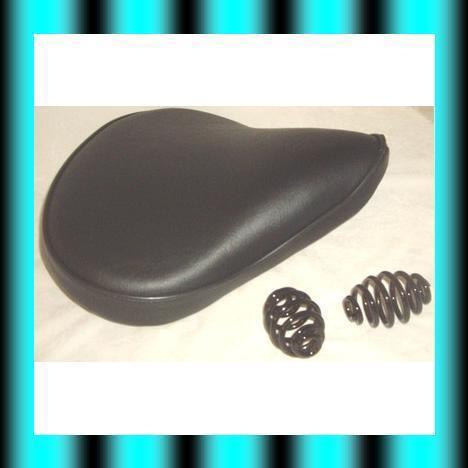 Mini bike  solo seat black 13"  with 3" black coil springs & chrome bracket