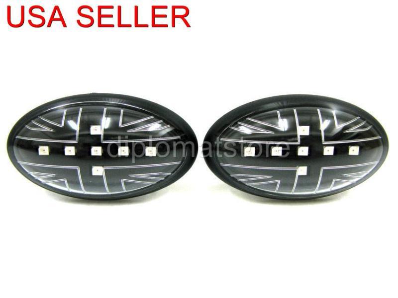 01-08~mini~cooper~led~england~black~side~marker~lights~r50~r52~r53~