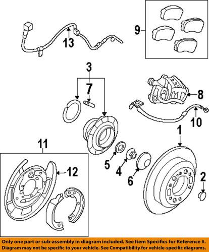 Hyundai oem 95680-4d100 abs wheel speed sensor/rear abs wheel sensor