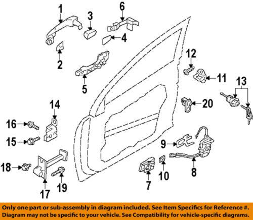 Hyundai oem 826513s210 outside door handle-handle, outside