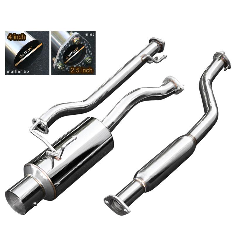 2002-2005 honda civic hatchback si ep3 4"in tip catback exhaust system 03 04