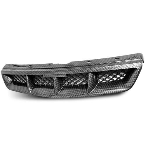 Carbon 1996 1997 1998 honda civic jdm m-type front bumper abs hood grill grille