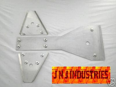 Kawasaki mojave frame & a-arm skid plate set ksf250 atv