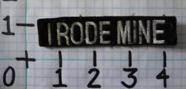 "i rode mine" motorcycle patch from the 020
