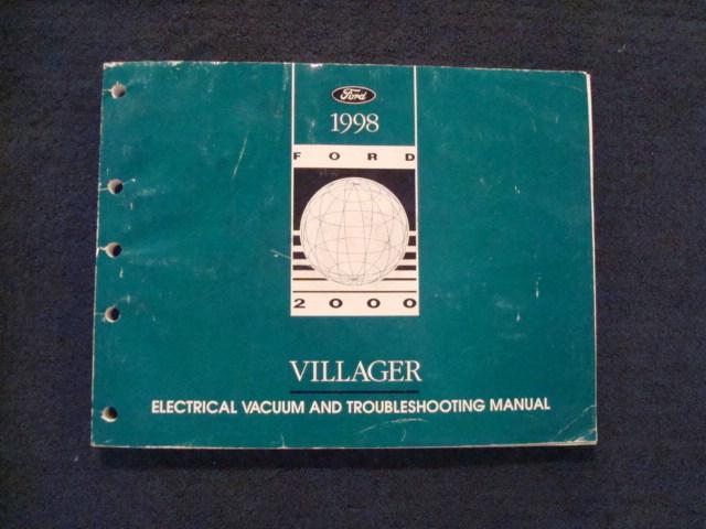 1998 ford villager van factory shop service electrical/wiring repair manual book