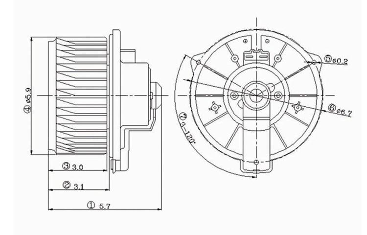 Replacement blower motor assembly 02-06 lexus es300 02-06 lexus es330 8710333081