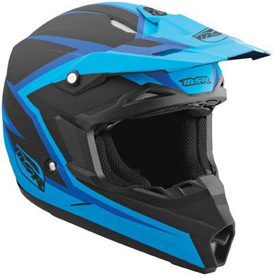 Msr 2014 youth helmet assault blk/blue size large lg