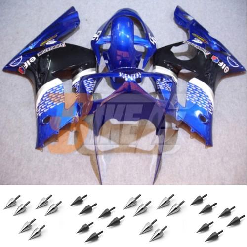 Free bolt kit! body fairing kit bodywork for kawasaki ninja zx6r 2003 2004 ad