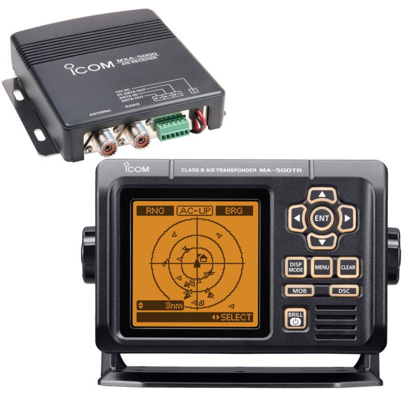 Icom ma-500tr ais transponder with mx-g5000 gps receiver class b ma-500tr kit