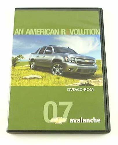 2007 07 chevrolet chevy avalanche truck dvd and cd brochure