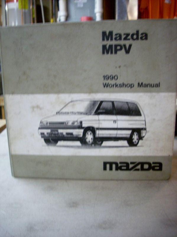 1990 90 mazda mpv van workshop shop service repair manual book &additional info