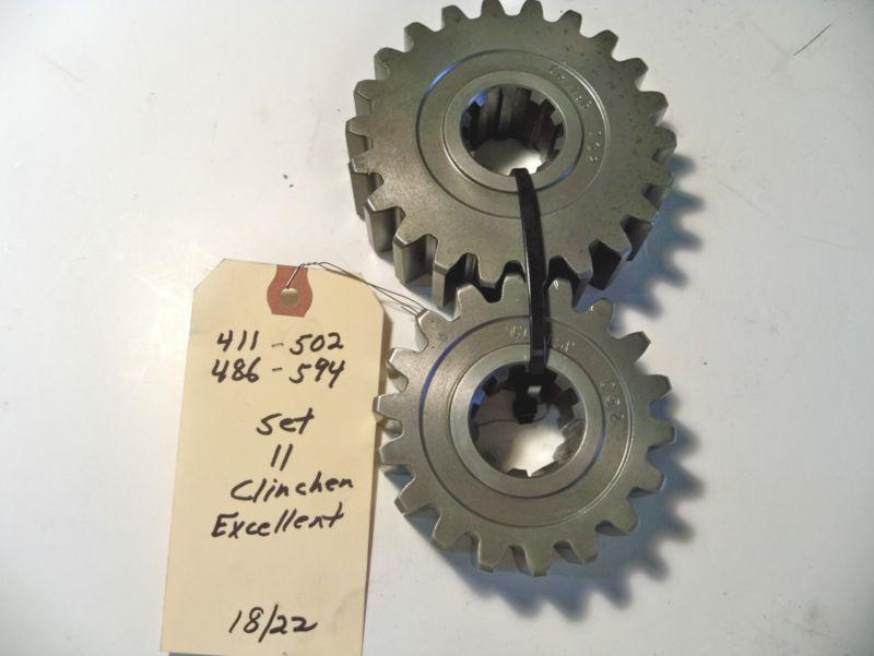 5.02 / 5.94 clincher straight cut quick change gears nice nascar late model