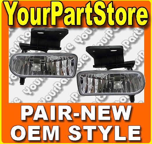 99-02 chevy silverado pickup pu truck fog lights foglight fog lamps set pair