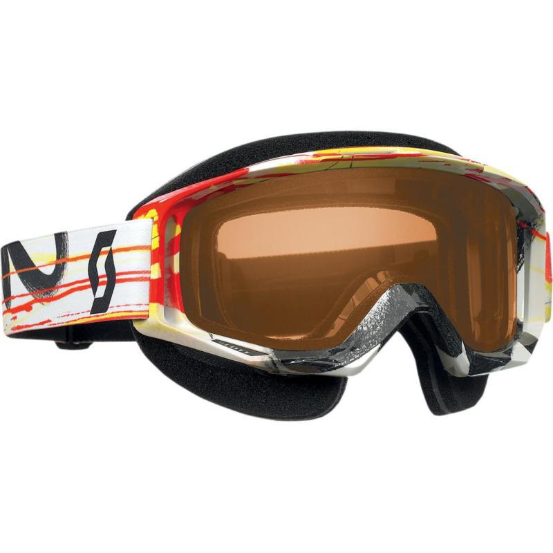 Scott usa tyrant snowcross goggles paint orange/rose lens