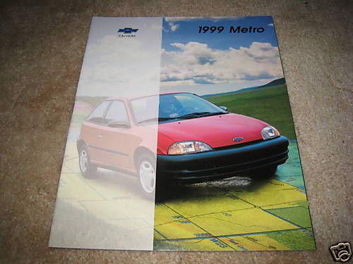 1999 chevrolet metro sales brochure dealer car literature