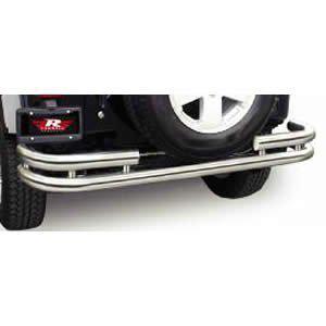 Rampage rear double tube bumper black for 2007-10 jeep wrangler jk