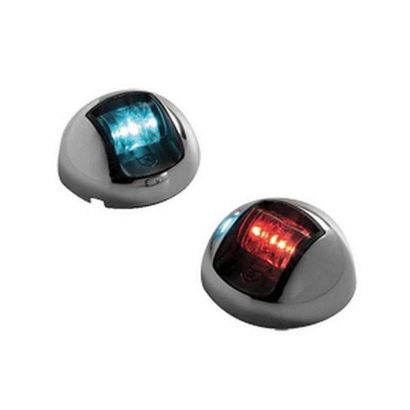 Red/green attwood 3570-7 pair of 2-mile led vertical mount sidelights