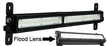 Vision x 24" shockwave led single panel fluorescent replacement flood lens