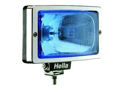 Hella jumbo 220 blue single chrome driving lamp -bulb type h3, 12-volt, 55-watts