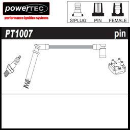 1x powertec ht ignition lead sets oe pt1007