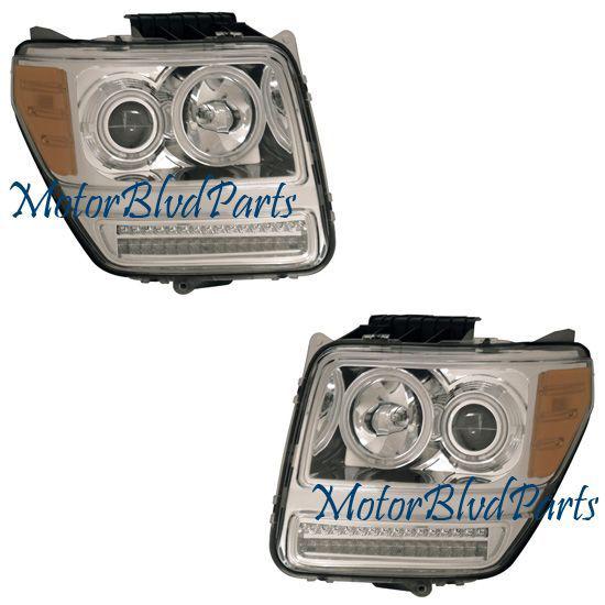 07-09 nitro ccfl halo projector headlamps  headlights