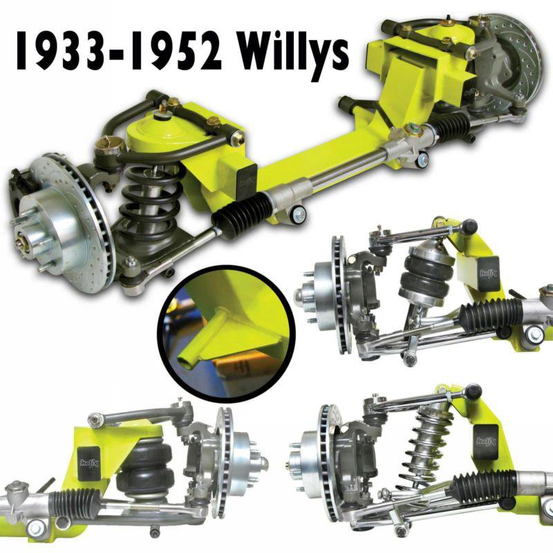 1933-52 willys complete front end suspension kit disc brake power steering avail