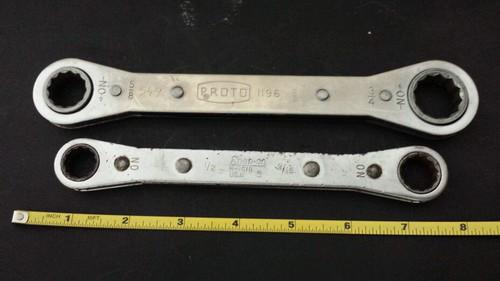 Snap on proto tools double ratchet wrenches sae 12 point