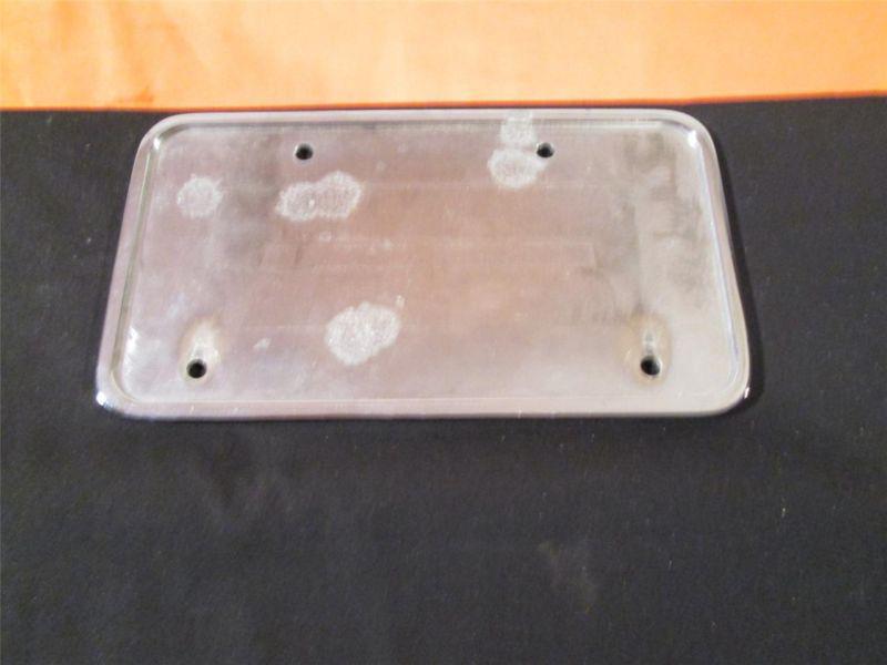 Chrome license plate bracket