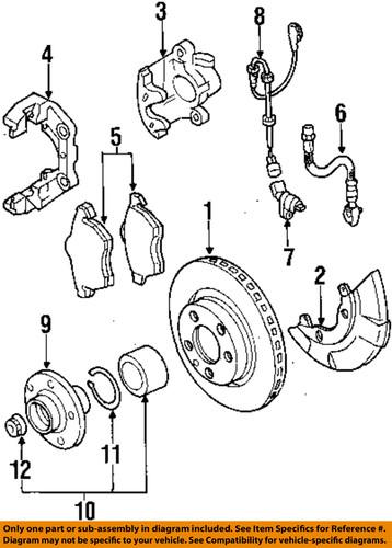 Volkswagen oem 1j0698151k disc brake pad/brake pad or shoe, front