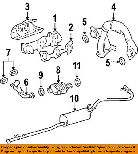 Toyota oem 9091706083 exhaust gasket misc/exhaust pipe to manifold gasket