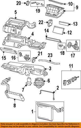 Toyota oem 8710304043 blower motor/hvac blower motor