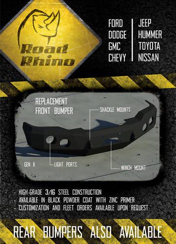 Road rhino wiy front bumper kit