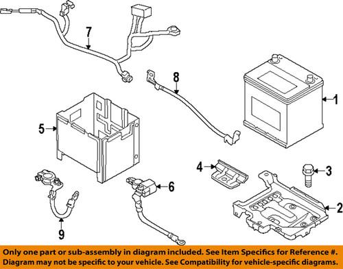 Hyundai oem 371503x000 battery-battery tray