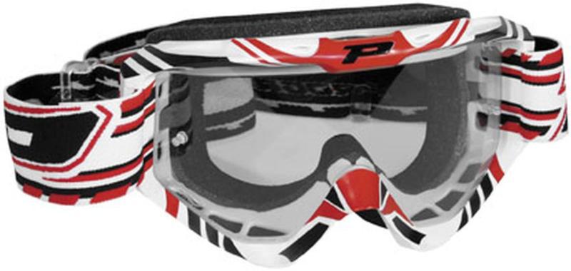 New progrip 3450 stealth 2012 adult goggles, red, one size