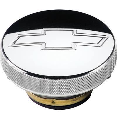 Billet specialties radiator cap aluminum polished round bowtie emblem 7 psi ea