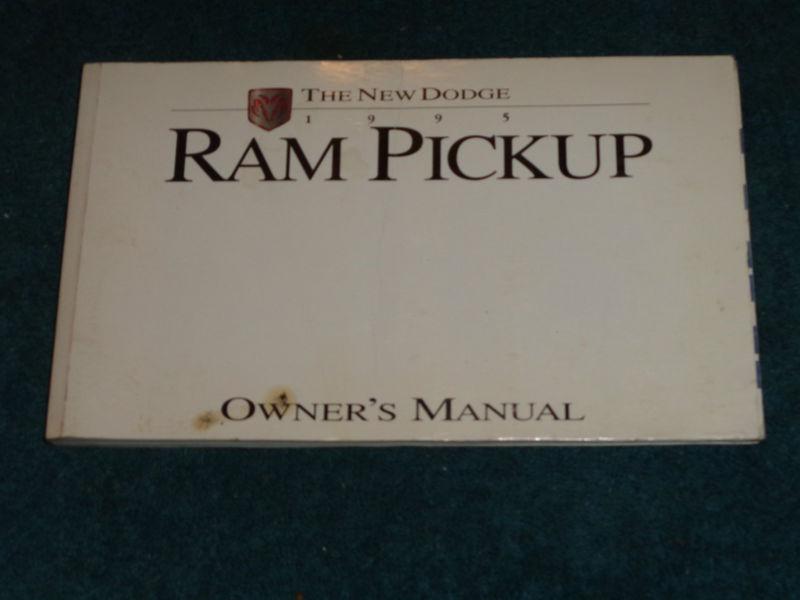 1995 dodge ram truck owner's manual set / good original guide book set!!!