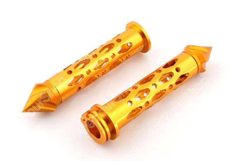 7/8 handlebar grip bar end cnc honda suzuki yamaha kawasaki ducati spike gold