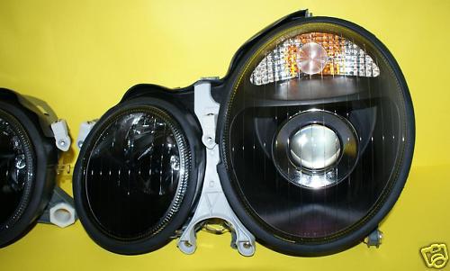 Mercedes e mb w210 1999-01 projector headlights ion set