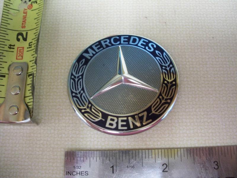 Mercedes benz star blue symbol emblem chrome bagde oem used  w free shipping