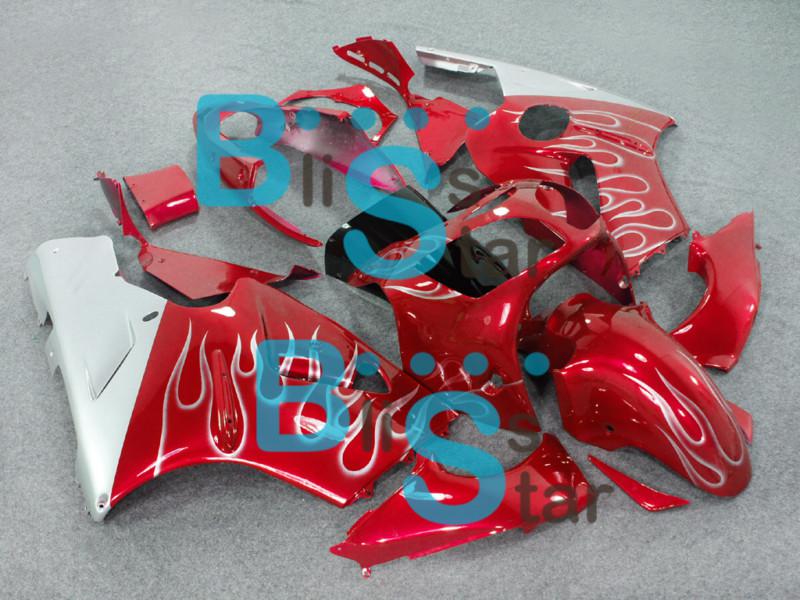 W9 red silver fairing kit with tank set fit for ninja zx-12r zx12r 2000-2001 