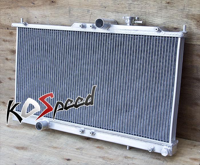 Eclipse stratus sebring v6 bolt on dual core 2 row aluminum racing radiator