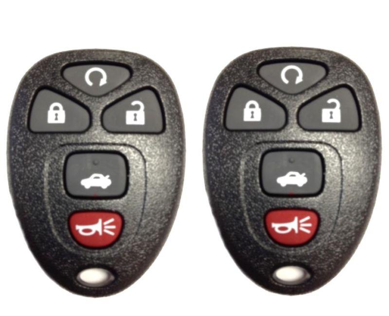 New pair gm keyless entry remote key fob transmitter clicker gm part - 22733524