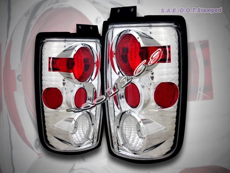 97-02 ford expedition tail lights chrome g2 altezza right + left brake lamps