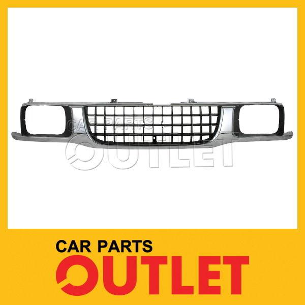 Isuzu pickup chrome grille painted net insert h/l doors replacement assembly