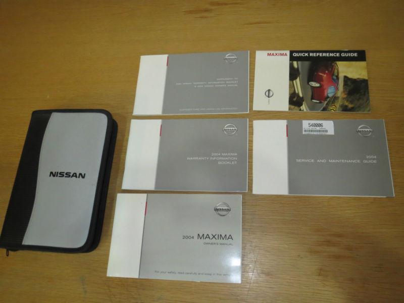 Nissan maxima 2004 owner's manual